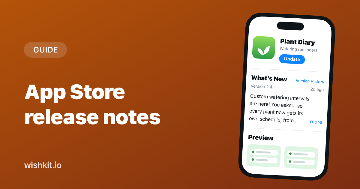App Store release notes