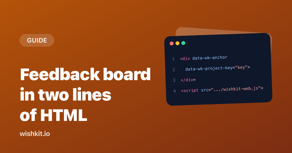 How to Embed a Feedback Board on Your Website in Two Lines