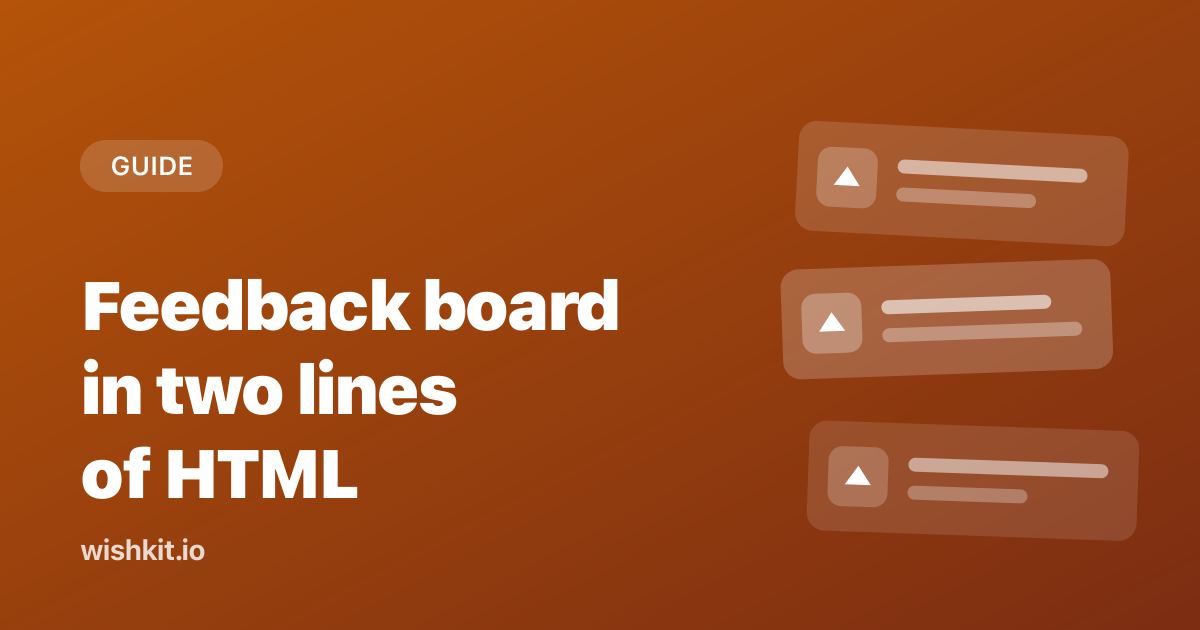 Embed a feedback board on your website