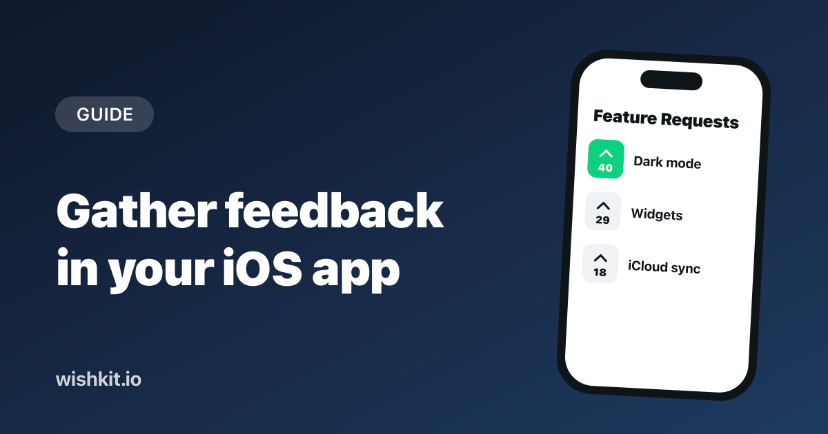 Gathering user feedback in your iOS app