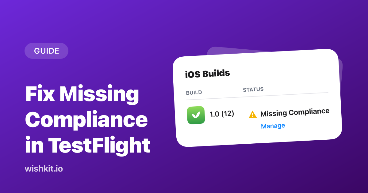 Missing Compliance in TestFlight